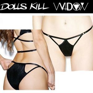 NWT Widow Med Slinky Spandex Undies Black